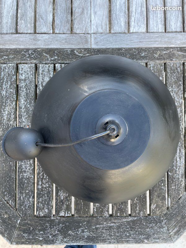 Suspension lumière acier noir (image 2)