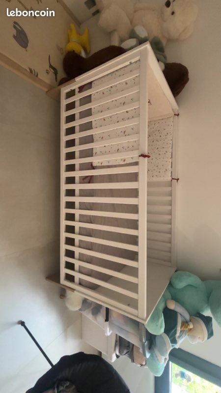 Lit à barreaux + matelas (image 2)