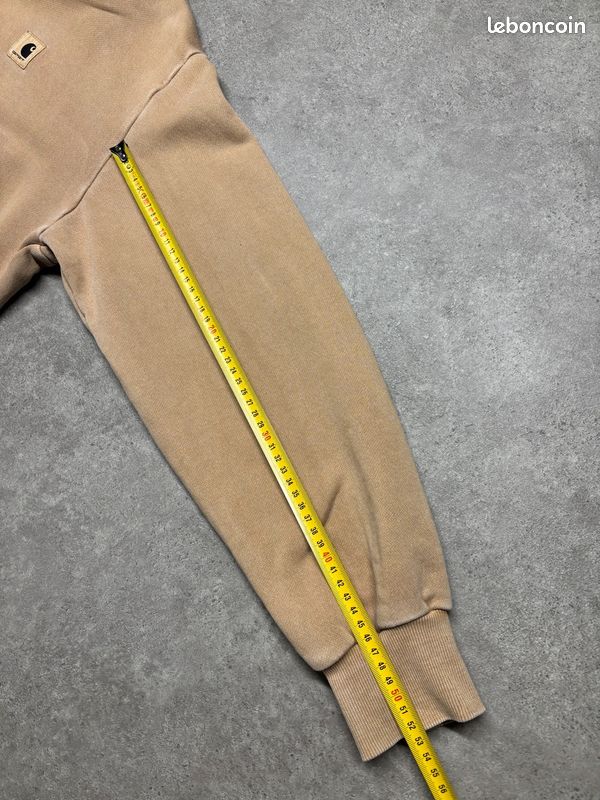 Pull à capuche Carhartt W' Hooded Nelson Sweatshirt marron / beige / camel logo brodé | Taille S (image 10)