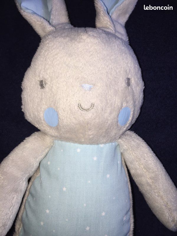 Doudou lapin bleu étoile klorane (image 2)