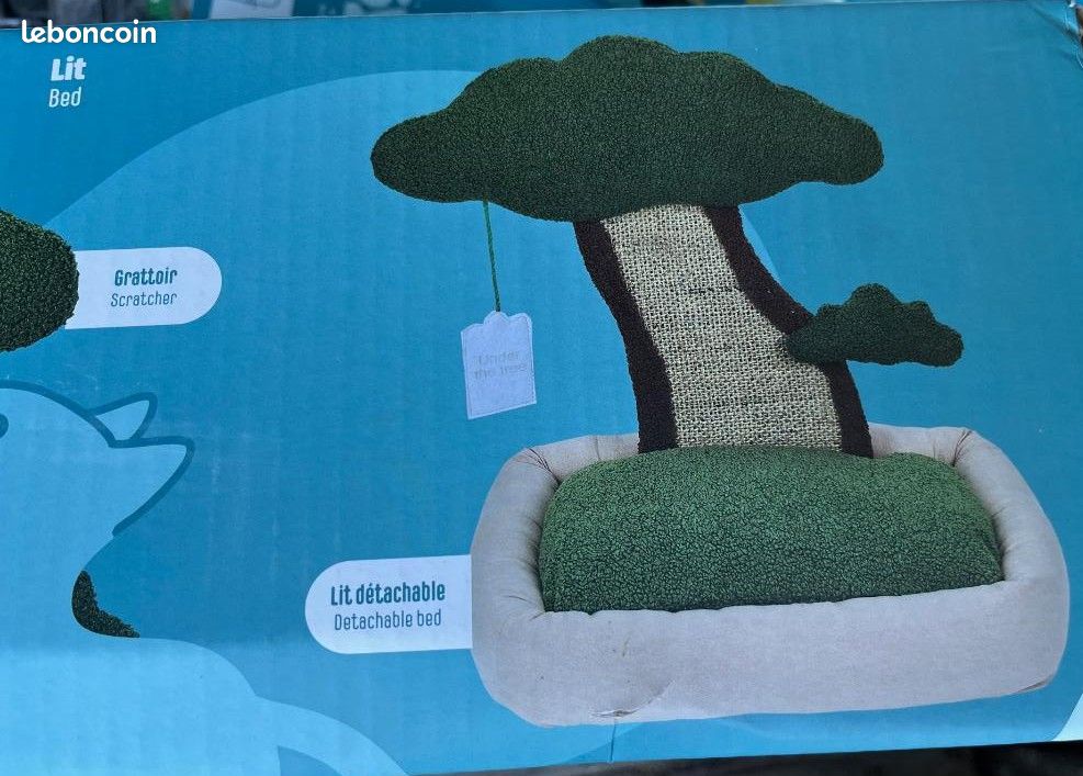 Coussin pour chat avec griffoir neuf (image 2)
