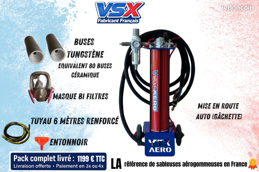 Sableuse aérogommeuse VSX MAGGY MAX (image 1)