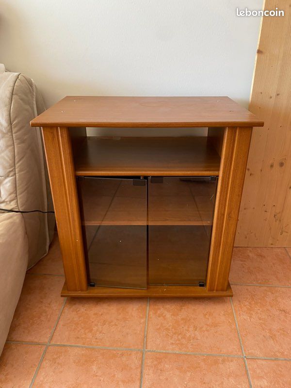 Meuble tv / bibliothèque bois (image 1)