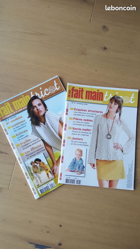 2 magazines fait main tricot printemps/été- neuf (image 1)