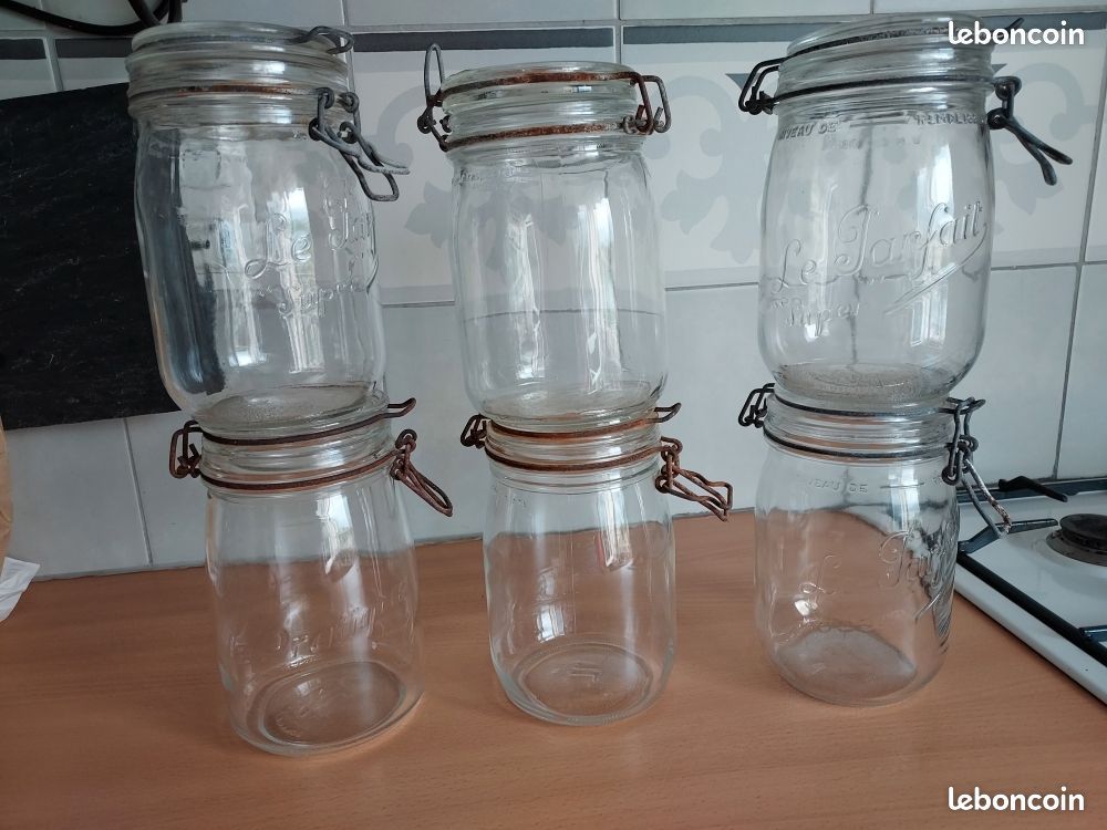 Lot 6 bocaux divers marque 1l avec défaut (image 3)