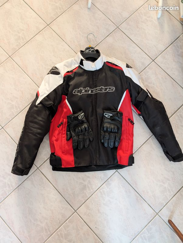 Manteau + gants moto Alpinestars (image 1)