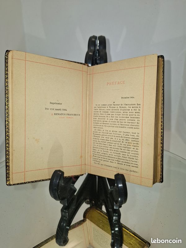 L’Imitation de Jésus-Christ – 1904 – Reliure cuir – Maison Alfred Mame (image 9)
