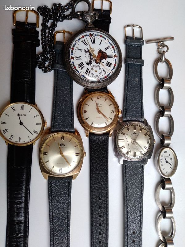 Six montres diverses mécanique & automatique (image 1)