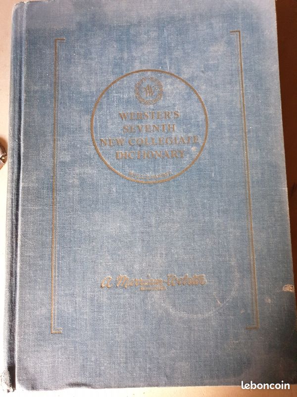 Livre Webster's seventh new collegiate dictionnary (image 1)
