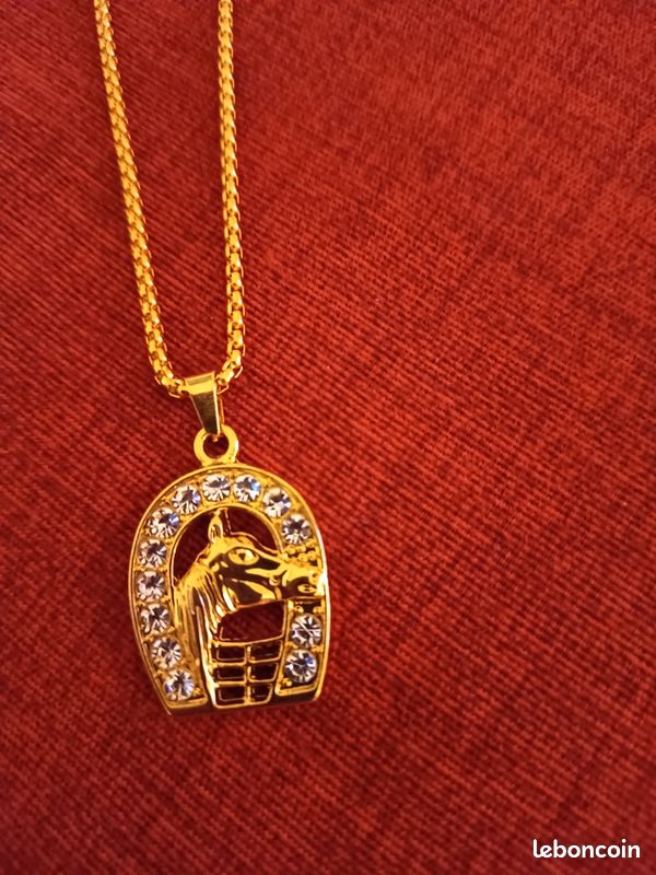 Chaine avec pendentif tête de cheval 🐴 (image 2)