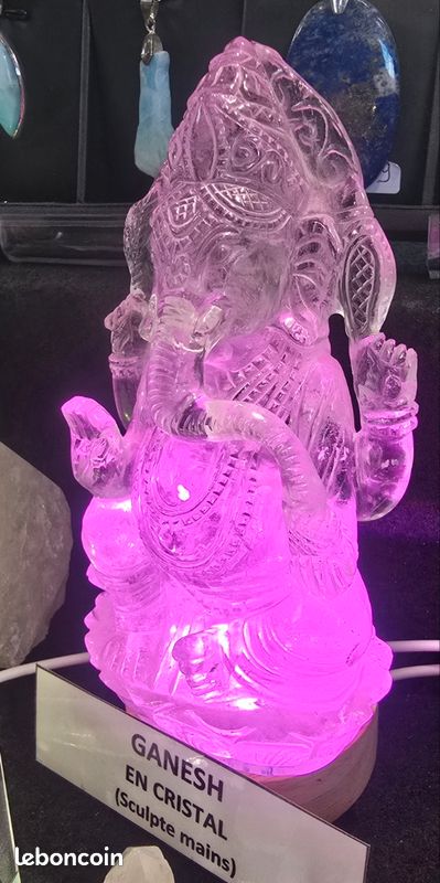 Sculpture Ganesh Daum France En Cristal - Pièce Unique Numérotée 1/HC - Parfait