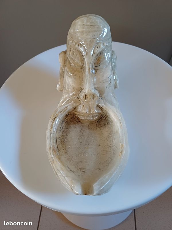 Superbe cendrier,vide poche,sculpture asiatique (image 1)