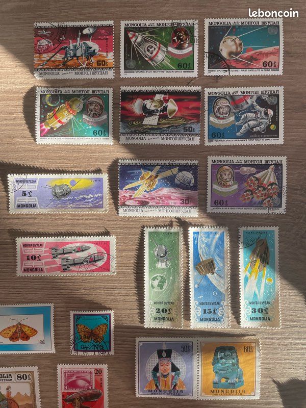 Mongolie timbres de collection tous différents Mongolie timbres de collection tous différents