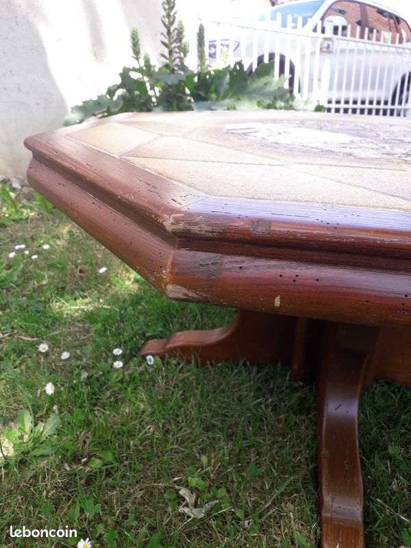Table basse Planisphere Vallauris signée Barrois - dlg Capron (image 6)