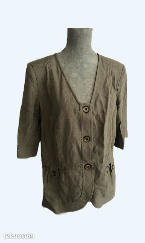Haut vintage kaki T.40 (image 1)