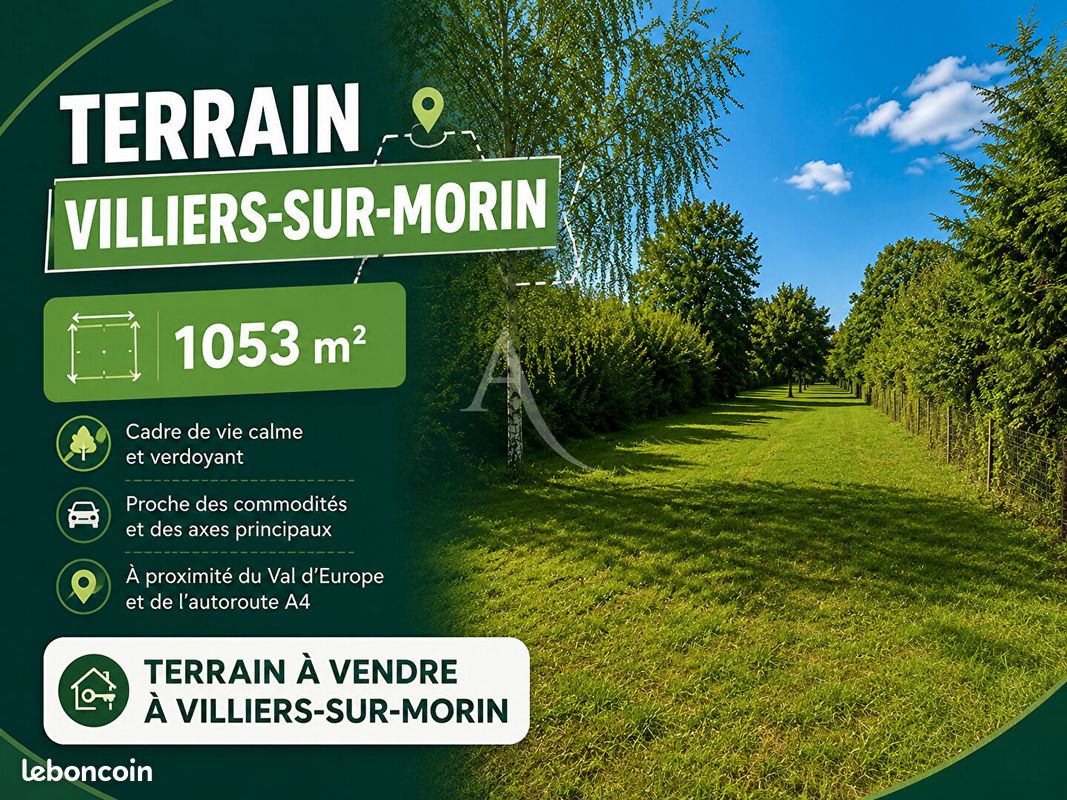 Terrain 1053 m² · à Villiers-sur-Morin · 1 053 m² · 170 000 €