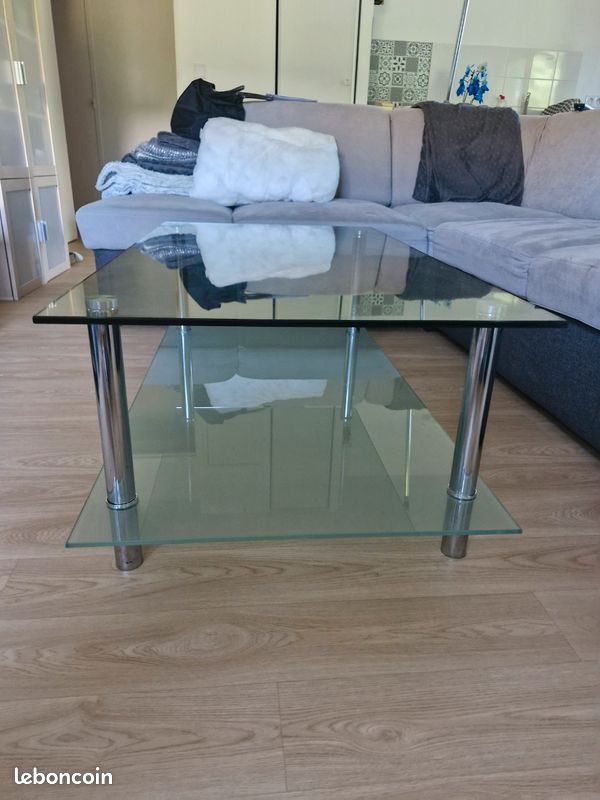 Table basse en verre (image 2)