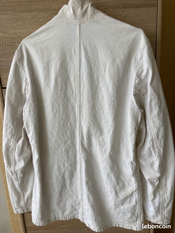Veste écru légère lin t 48 (image 2)