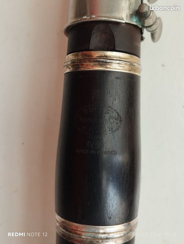 Jolie clarinette en bois ancienne (image 14)