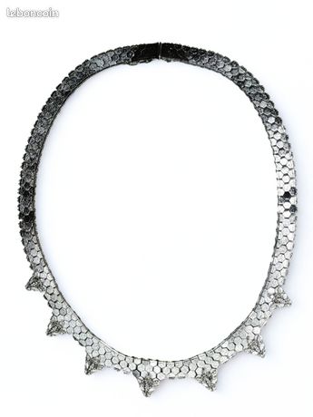 Collier Vintage Fantaisie - Bijou Rétro D'occasion, Pour Collection Ou Tenue Ancienne