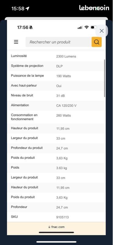 Vidéo projecteur BENQ (image 5)