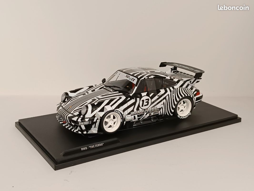 Solido Porsche RWB Bodykit Zebra Camouflage 2022 1:18 – Modèle Réduit Collector NEUF Sous Boîte S1807513 Porsche 911 RWB Zebra