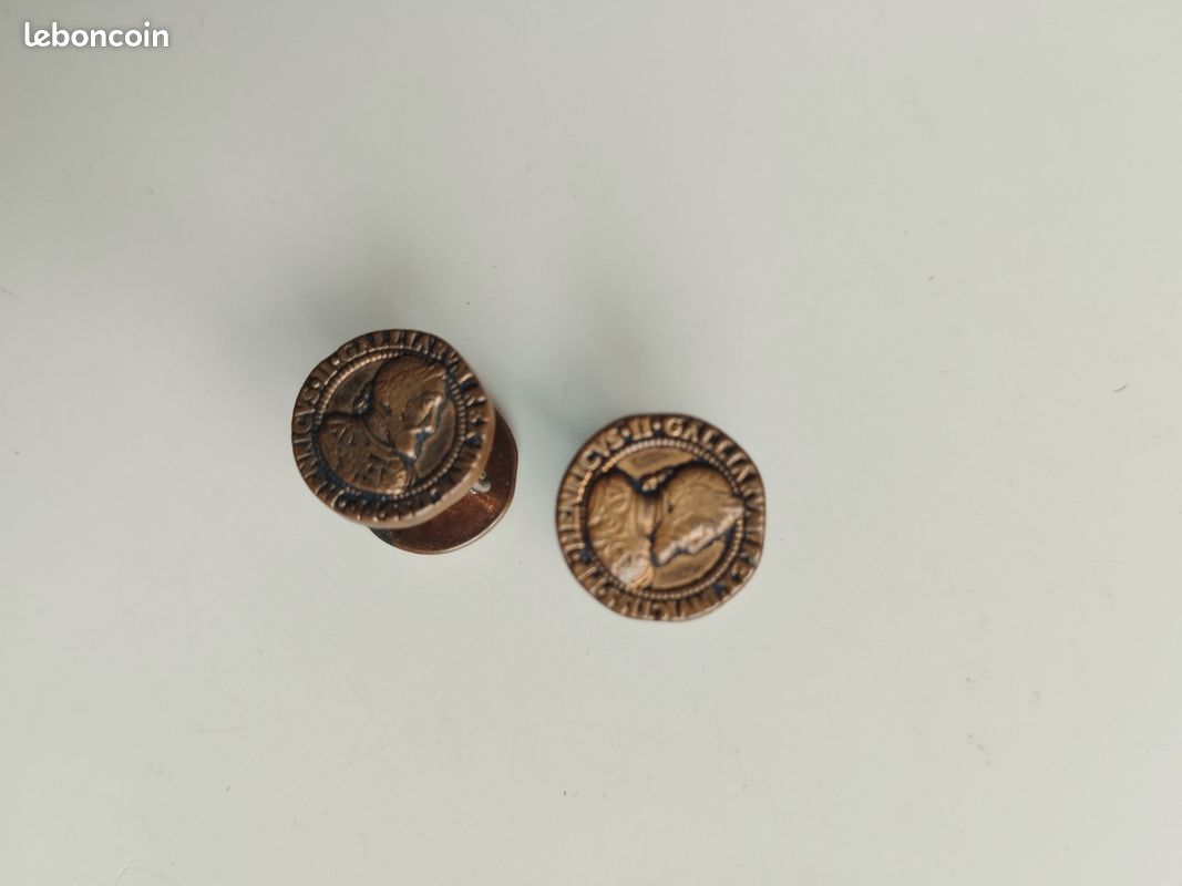 Boutons De Manchette Vintage En Jeton De Transit Augusta, GA (bronze Recyclé) - Pièce Unique