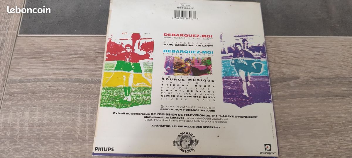 45 tours Jean Luc Lahaye "Débarquez-moi" (image 2)