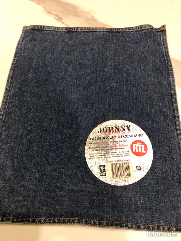 Johnny Halliday le livre metal cd pochette jeans (image 3)