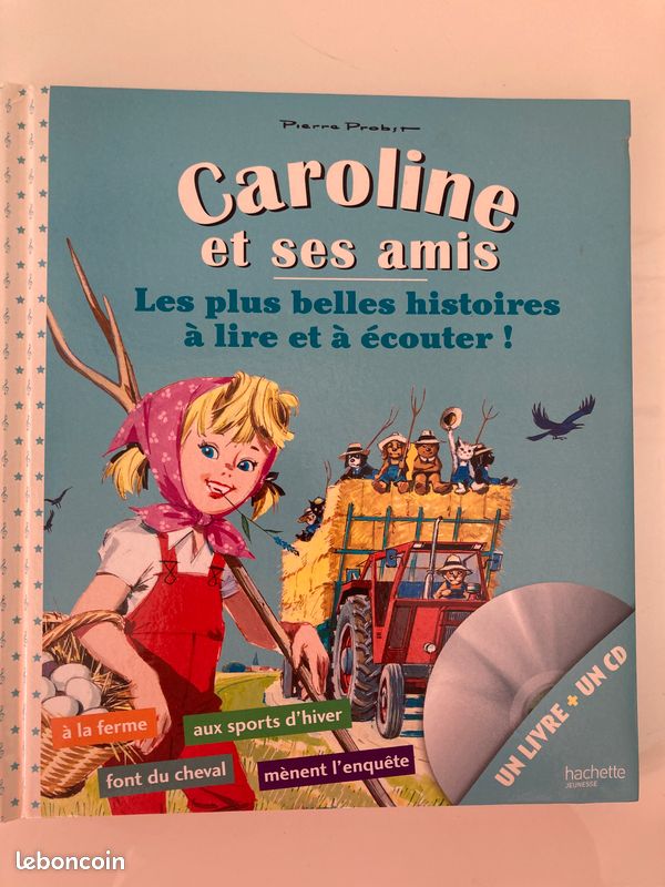 DVD EMBARQUEMENT IMMÉDIAT ET LIVRE CAROLINE ET SES AMIS P PROBST - Caroline à la ferme - aux sports d'hiver - fait du cheval - mène l'enquête - Pierre PROBST HACHETTE (image 8)