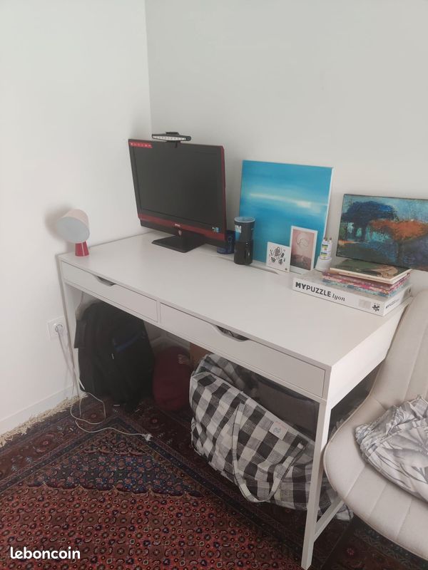 Bureau - Blanc Excellent état - Modèle ALEX (IKEA) (image 1)