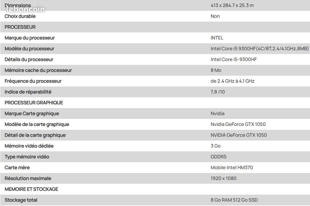 Ordinateur lenovo ideapad L340 Gaming (image 6)