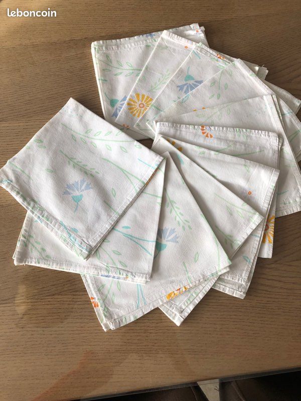 Vends 12 serviettes de table en coton (image 1)