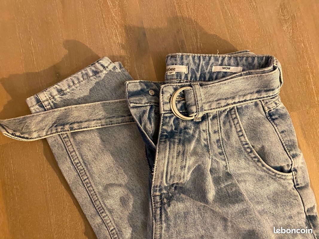 Jean bleu ciel - Bizzbee - Taille 34 - Mom (image 2)