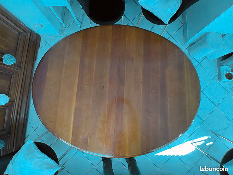 Table + rallonges en merisier 100% massif (image 3)