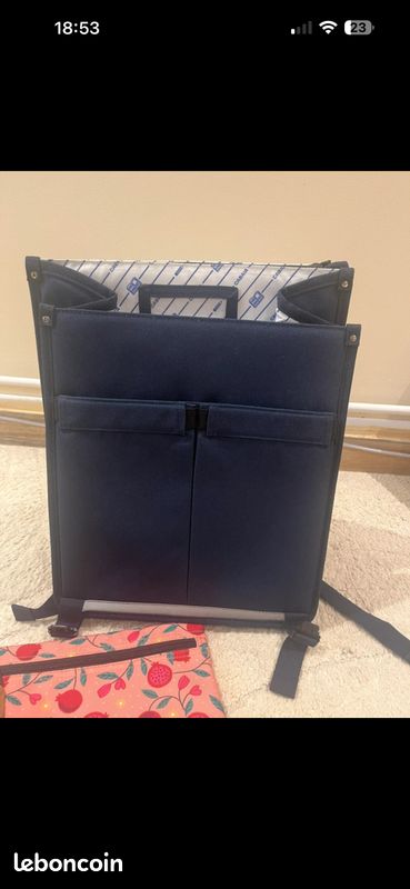 Cartable cabaia bleu neuf (image 3)