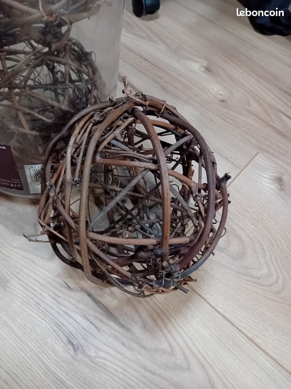 Boules en bois naturel deco (image 2)