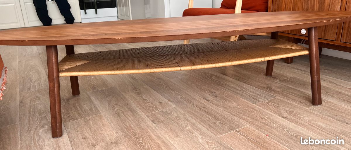 Table basse IKEA plaque noyer 180X59 cm (image 3)