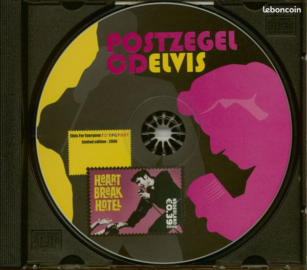 Elvis presley heartbreak hotel collector edition + planche 4 timbres tpgpost juin 2006 edition limitee 500 ex 41 titres disc original soundboard recording neuf pochette plastique scellée ultra rare (image 3)