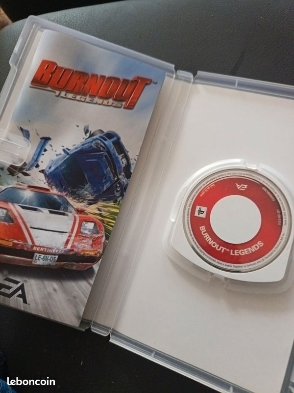 Jeu PSP Burnout Legends - Complet (boîtier + Notice) - Bon état - Course Et Cascades