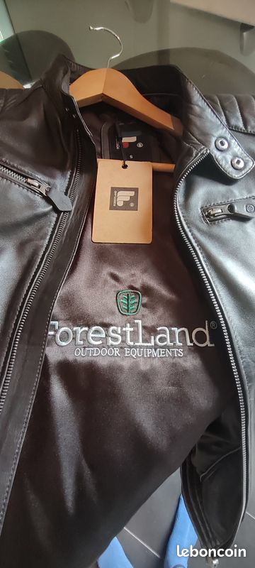 Blouson cuir marron foncé. Totalement NEUF (image 3)