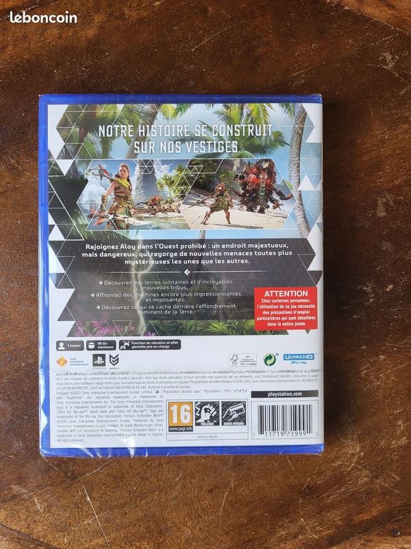 Jeu Horizon Forbidden West version PS5 neuf sous blister (image 2)