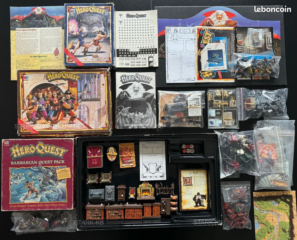 Pack Extension Hero Quest - Quêtes Barbares (1992) - Horreur Gelée, Neuf Sous Blister