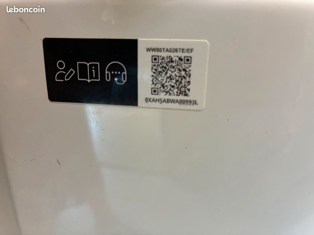Lave-linge hublot Samsung, 8 kg, état neuf, pose libre (image 4)