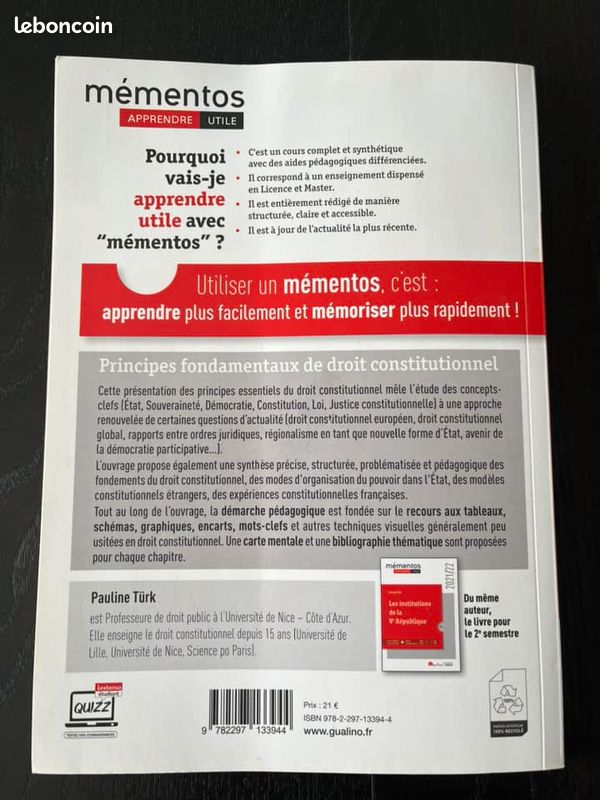 Livre Principes fondamentaux de droit constitutionnel (image 2)
