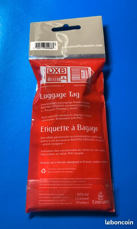 Sac Bandoulière Emirates – Neuf Avec étiquettes, Parfait Pour Voyager, Homme/multicolore