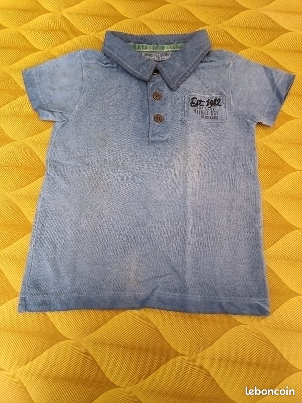 Polo bleu (image 1)