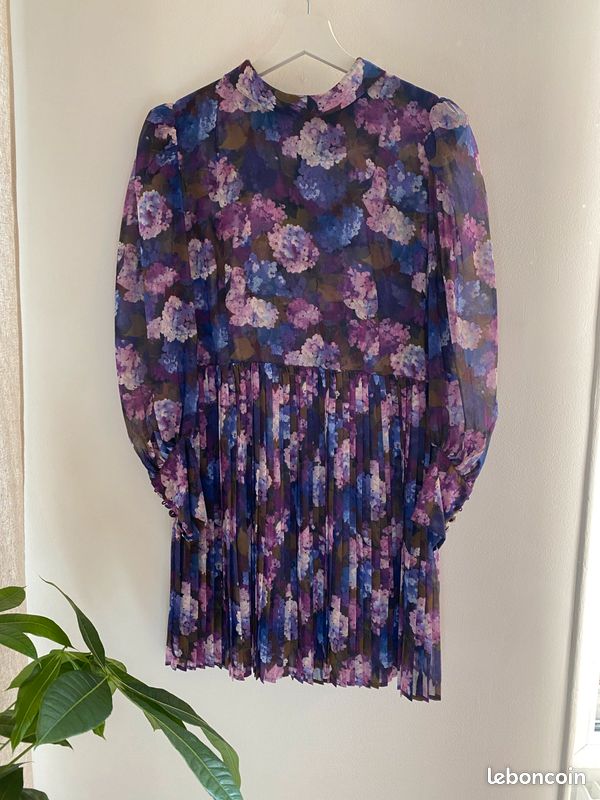 Robe courte plissée - The Kooples (image 3)