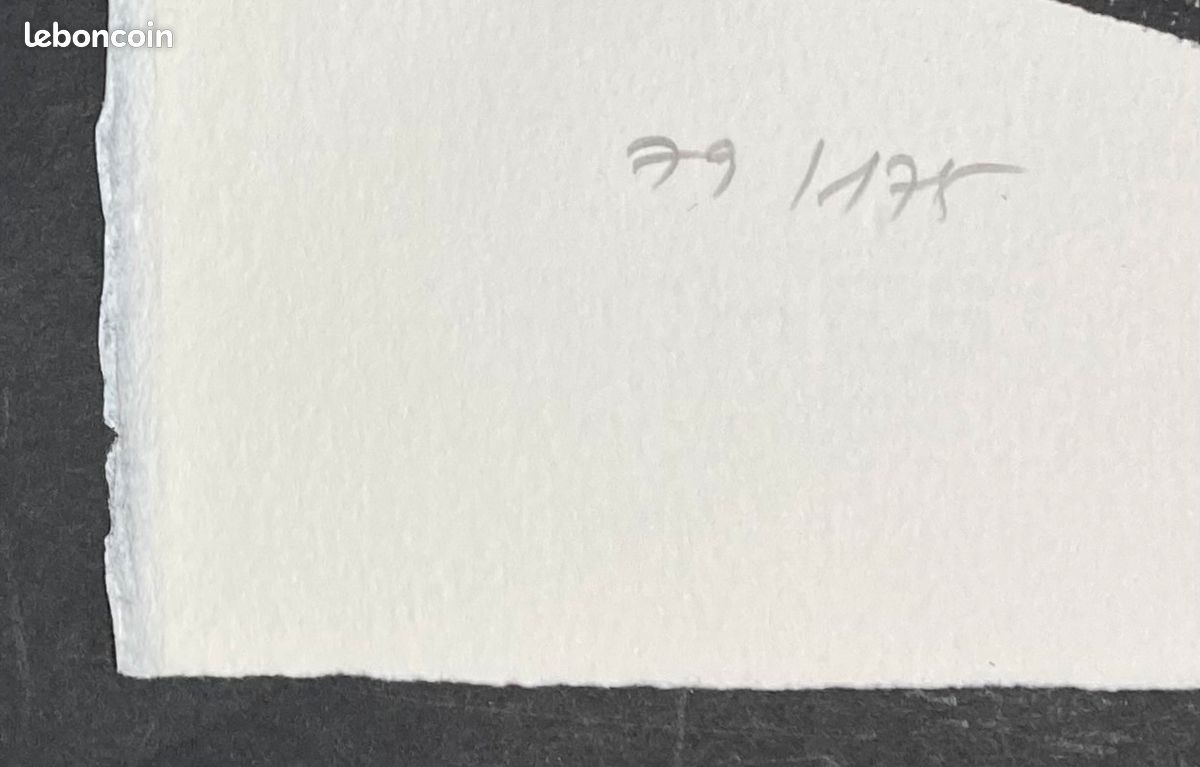 Henri EISENBERG "Rabbin qui lit" Lithographie signée & numérotée (image 4)