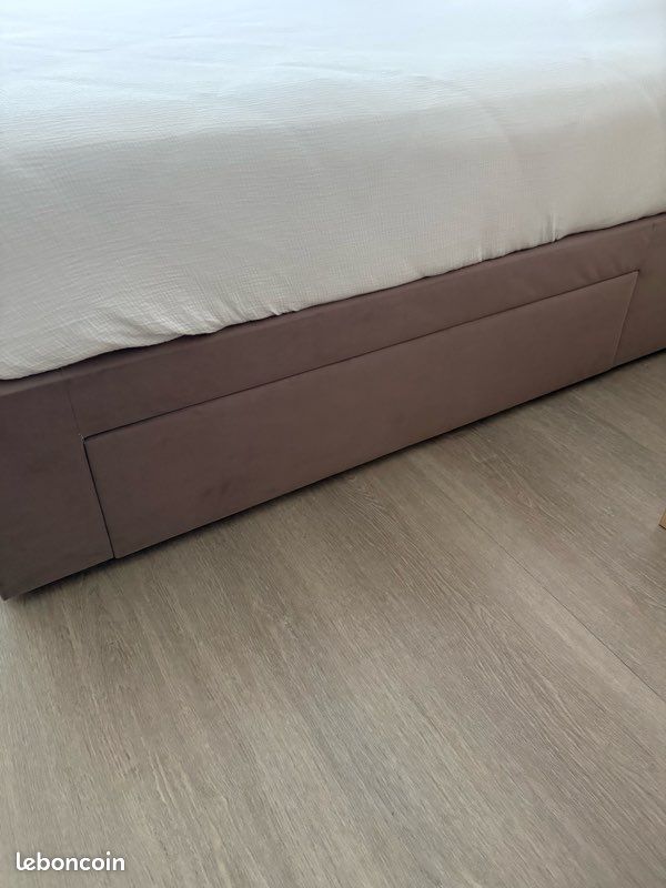 Lit / sommier taupe (image 3)